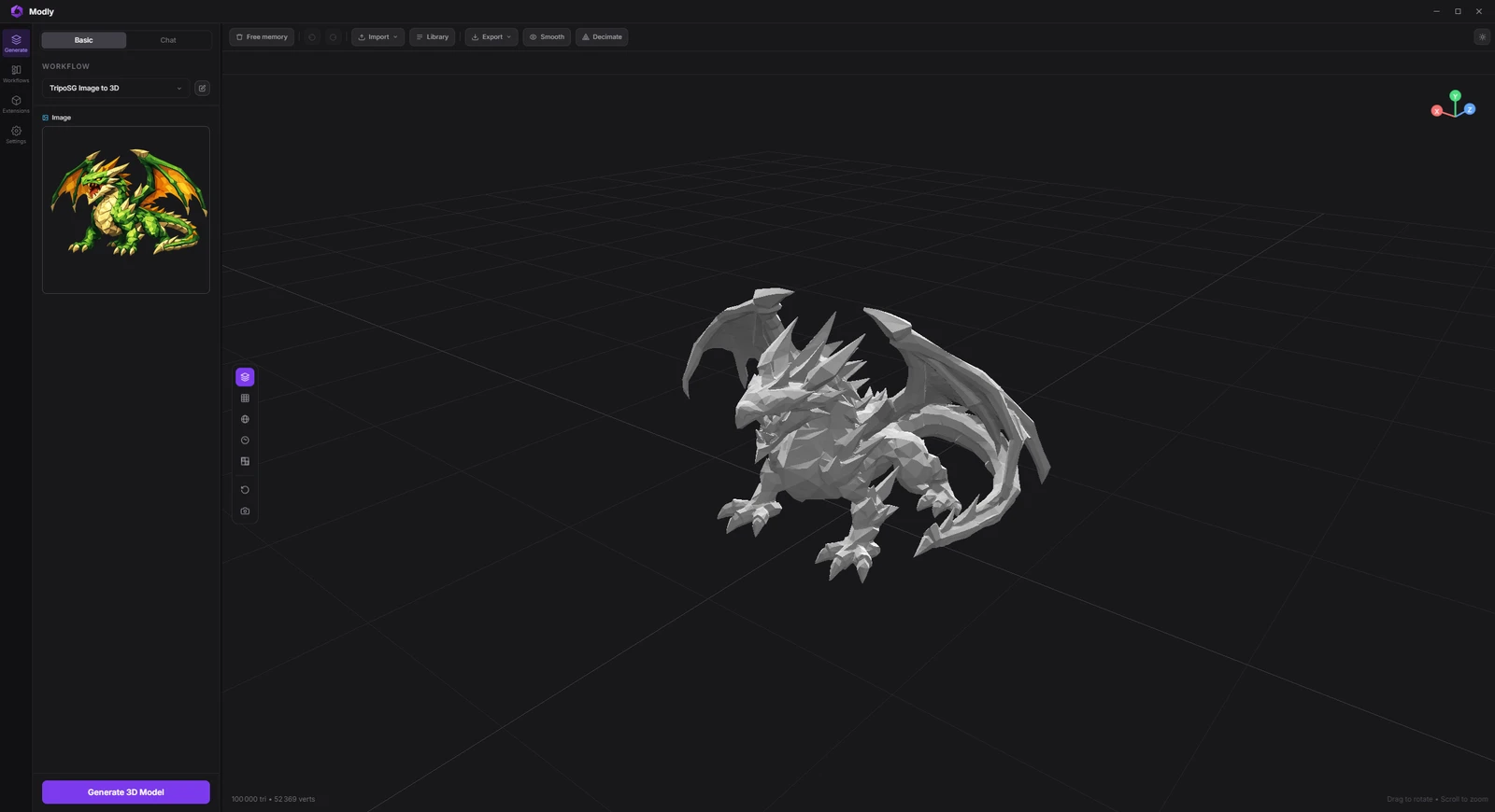 Modly screenshot 1