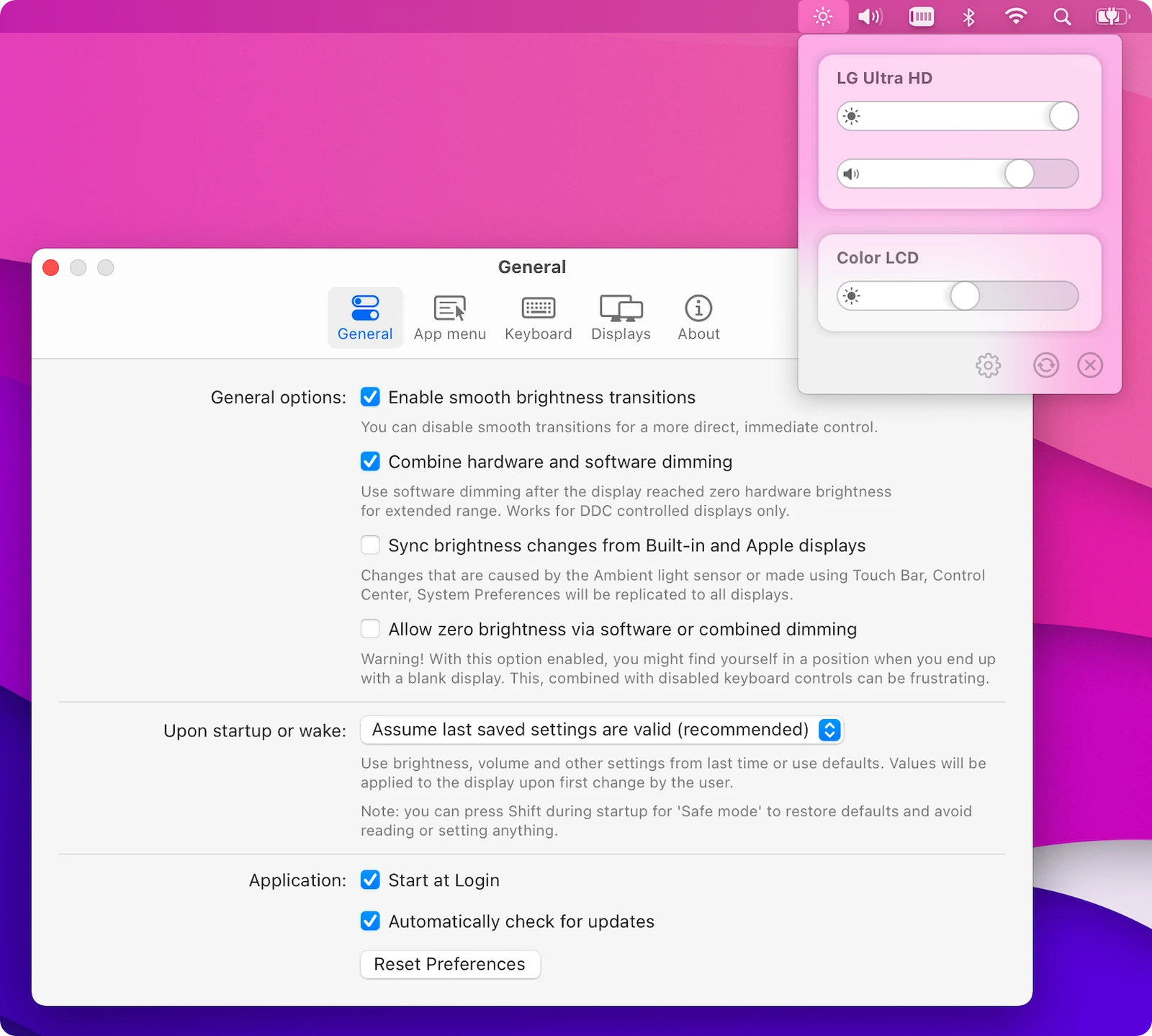 MonitorControl screenshot 1