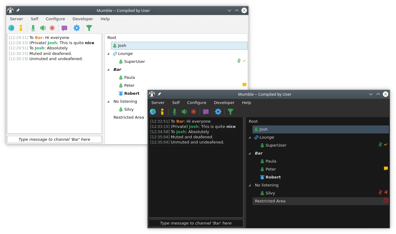Mumble screenshot 1