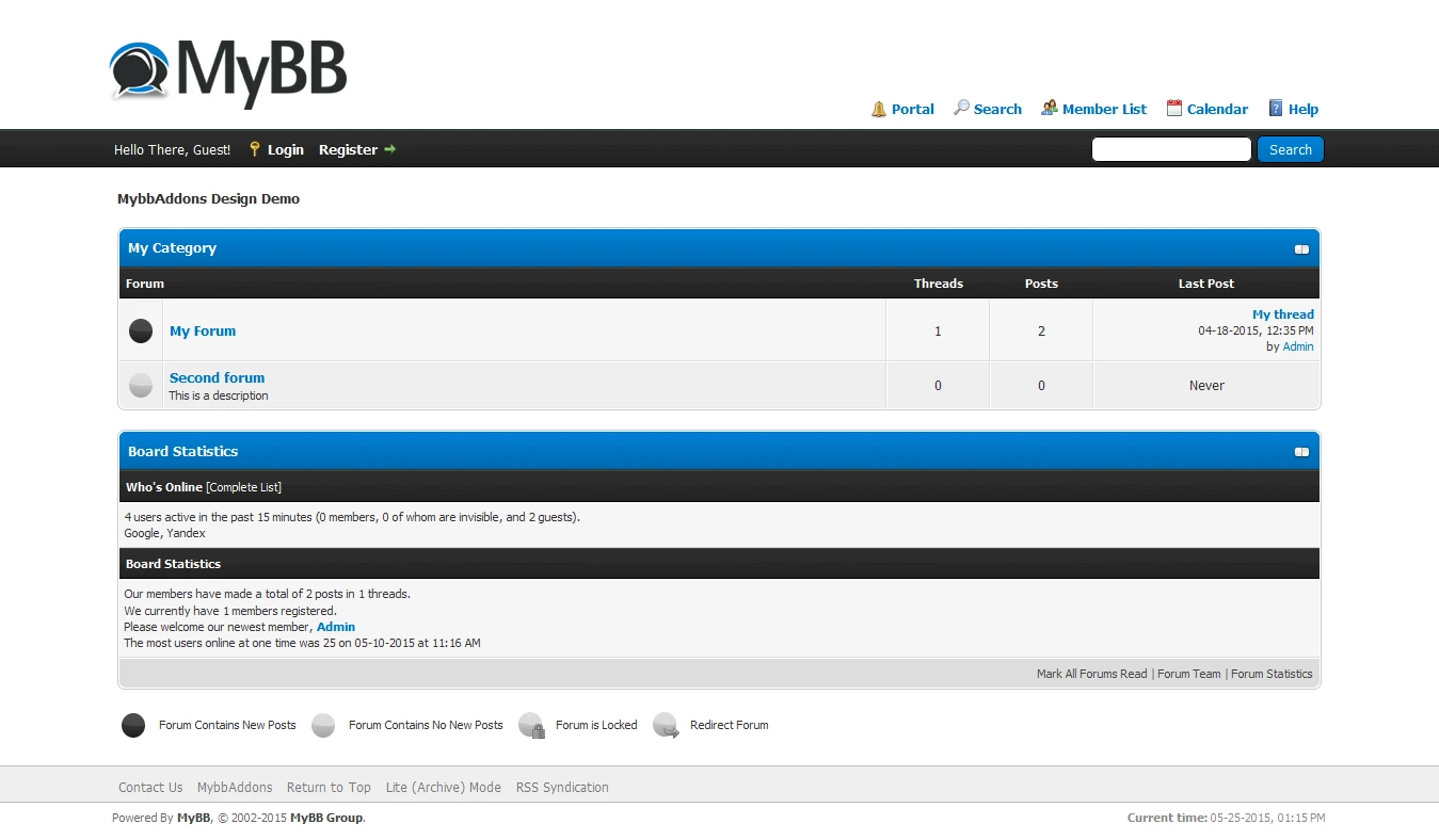 MyBB screenshot 1