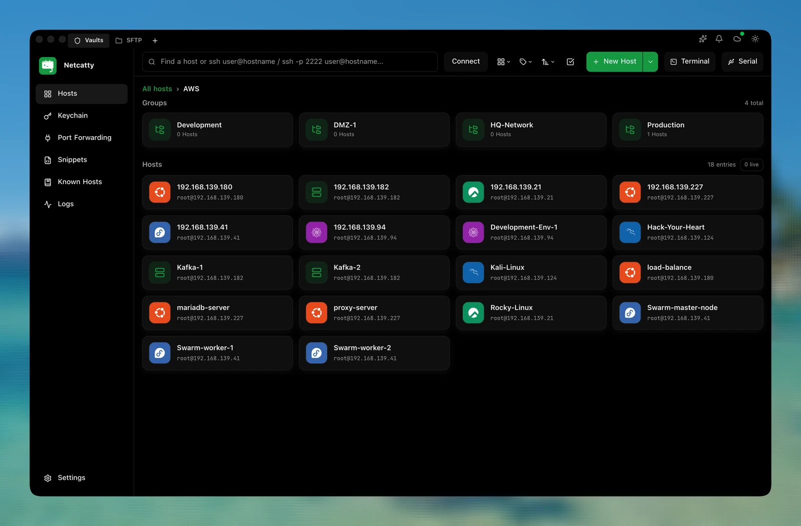 Netcatty screenshot 1