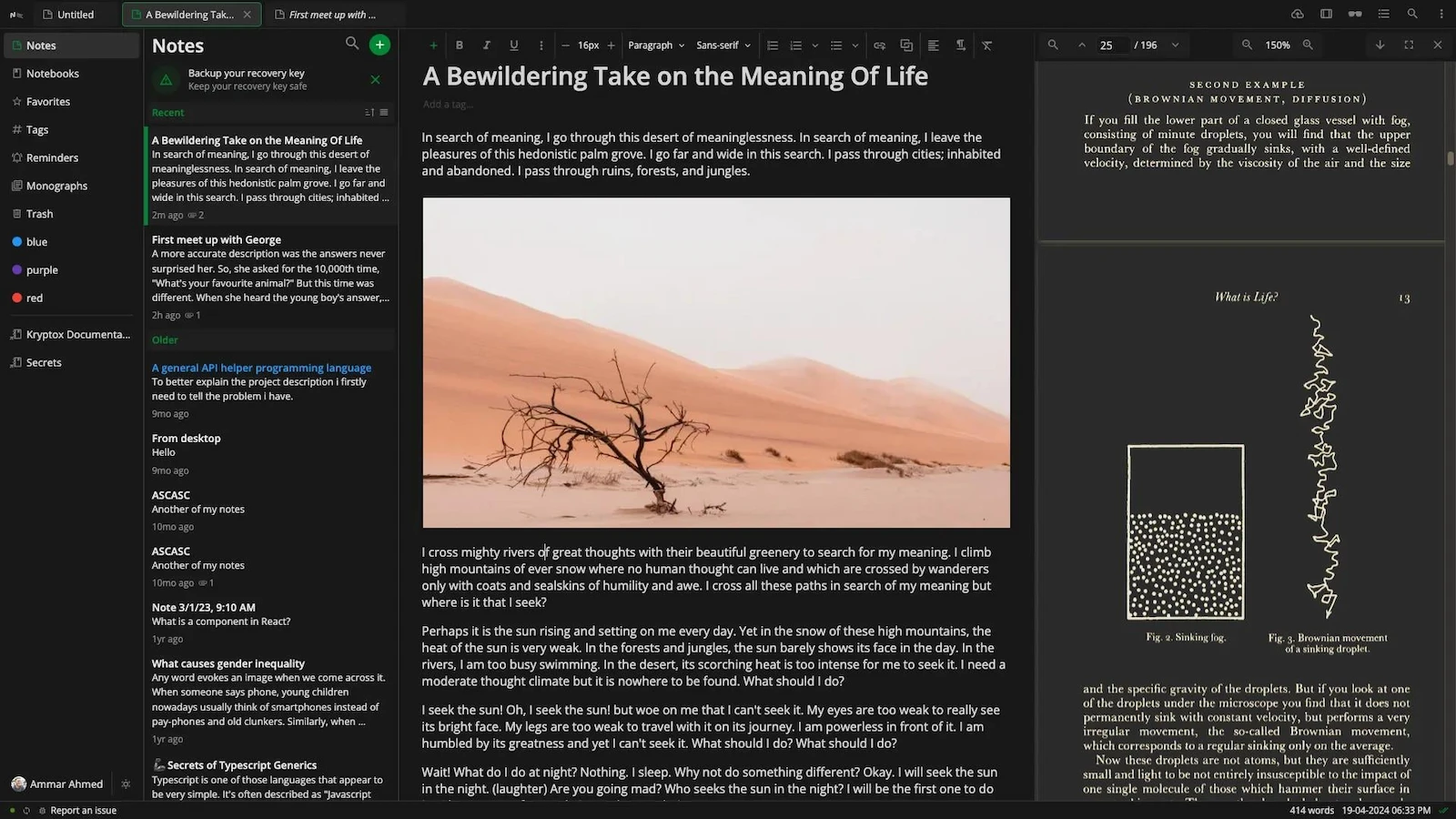 Notesnook screenshot 1