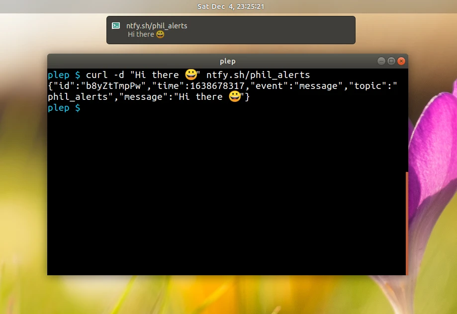 Ntfy screenshot 1
