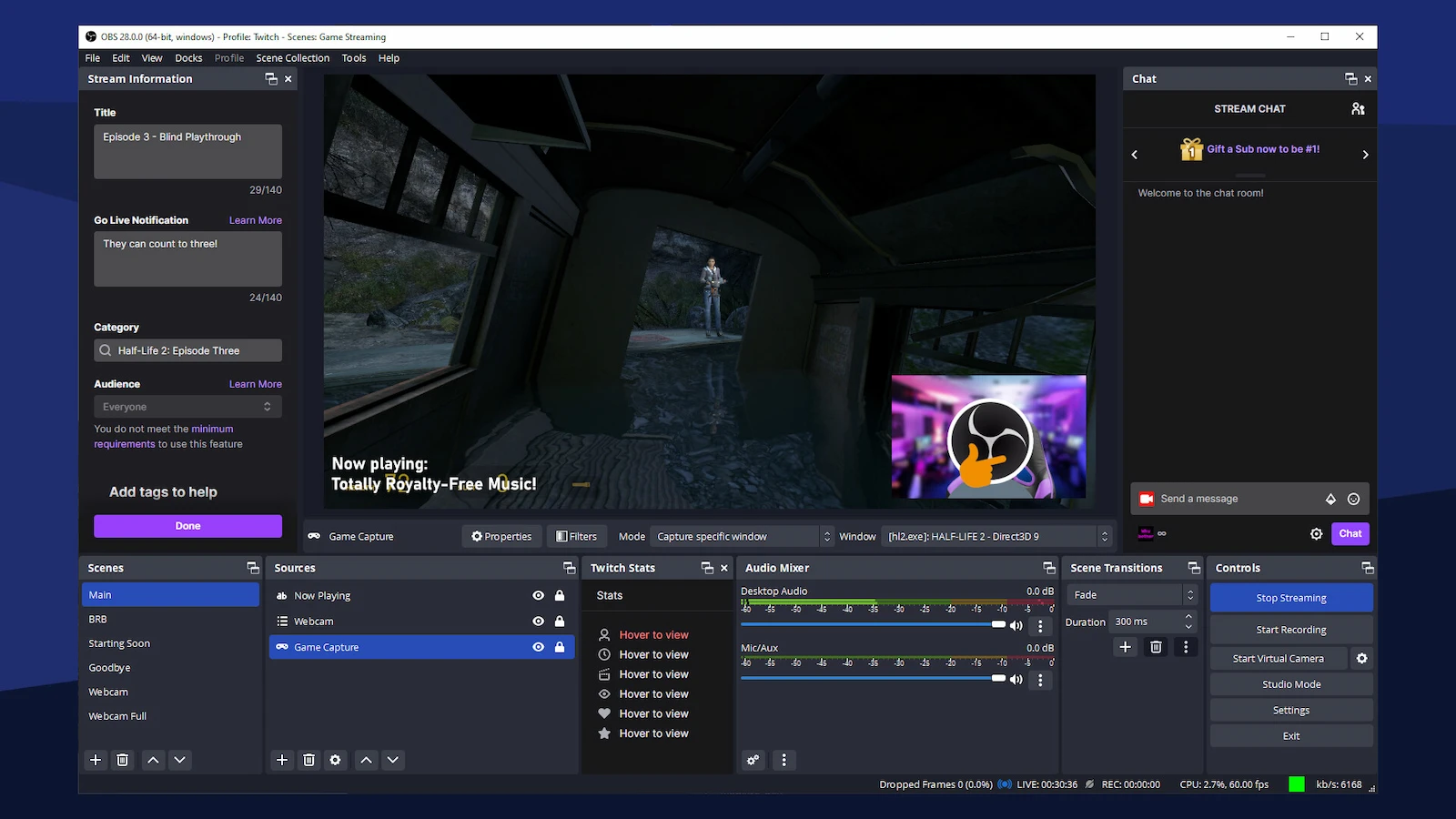 OBS Studio screenshot 1