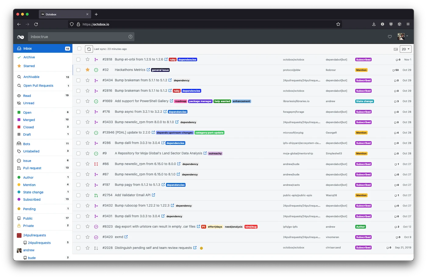Octobox screenshot 1