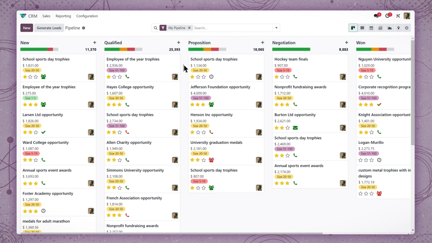 Odoo screenshot 1