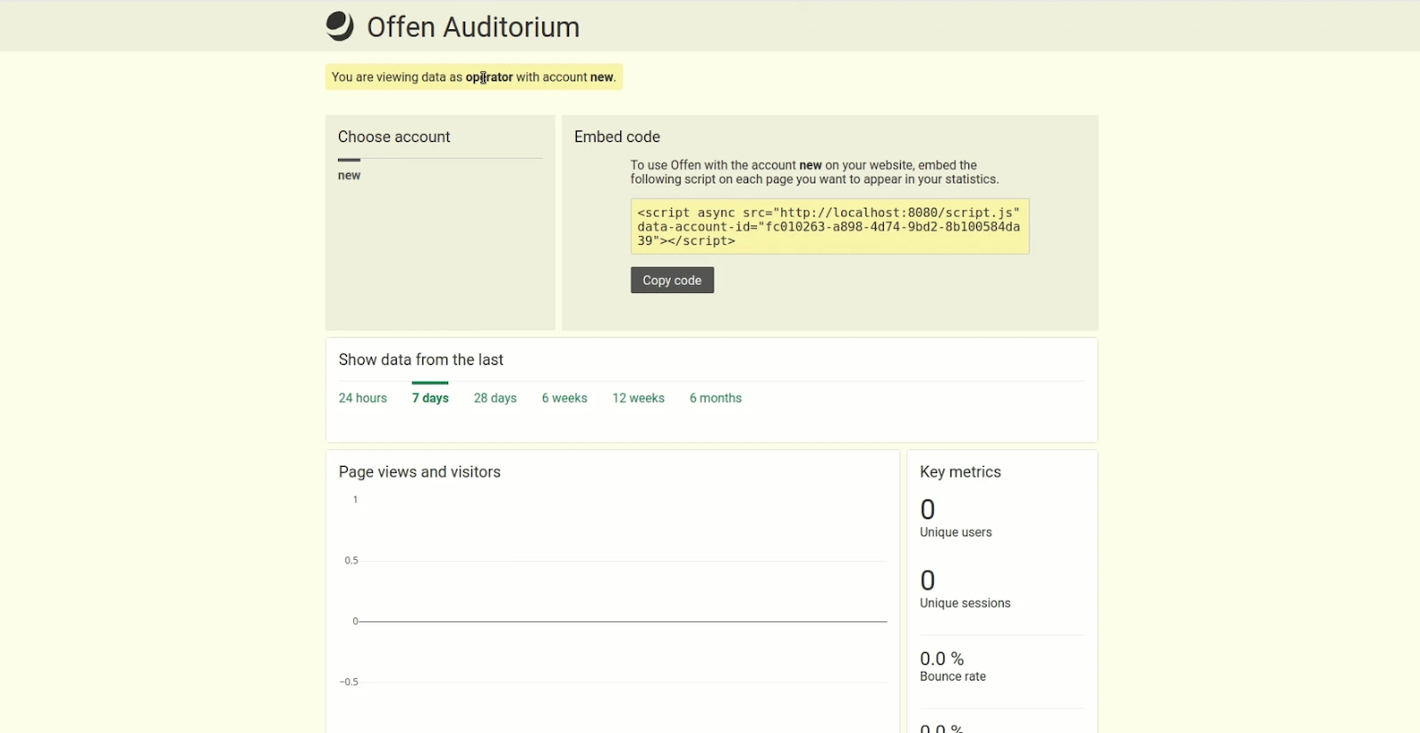 Offen Fair Web Analytics screenshot 1