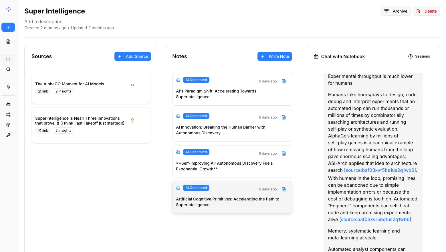 Open Notebook screenshot 1