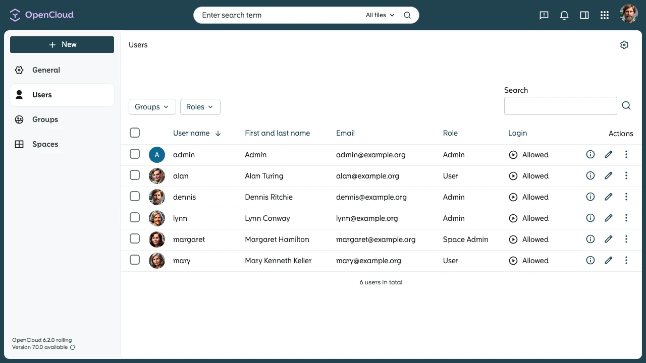 OpenCloud screenshot 1