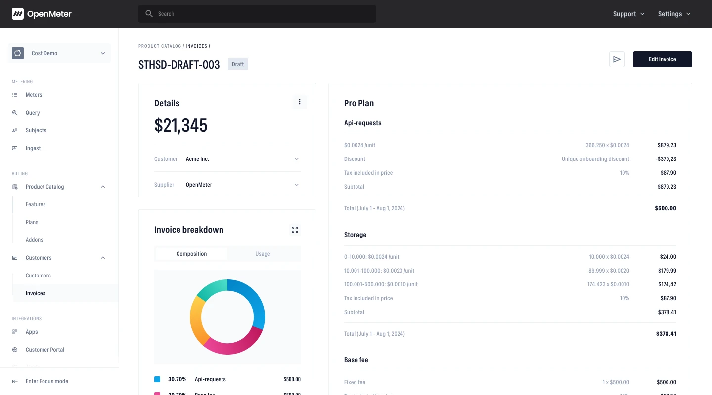 OpenMeter screenshot 1