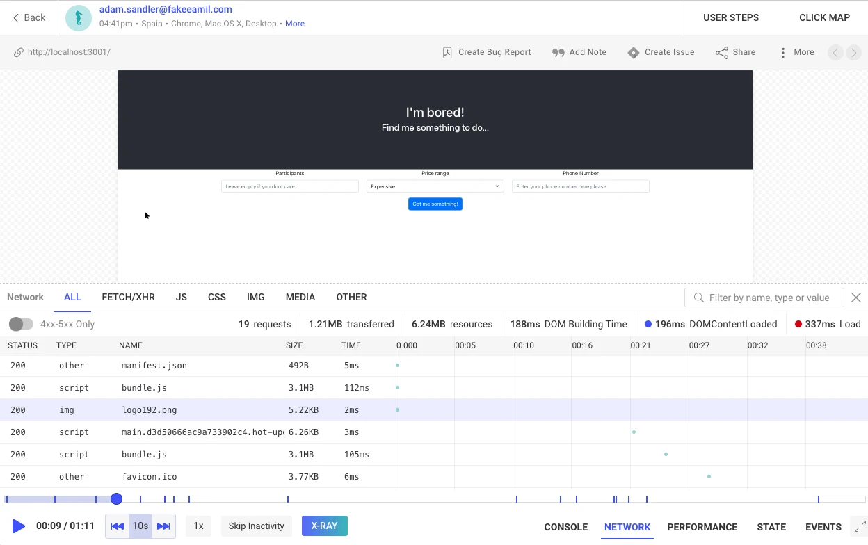 OpenReplay screenshot 1
