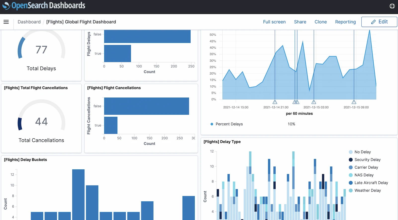 OpenSearch screenshot 1