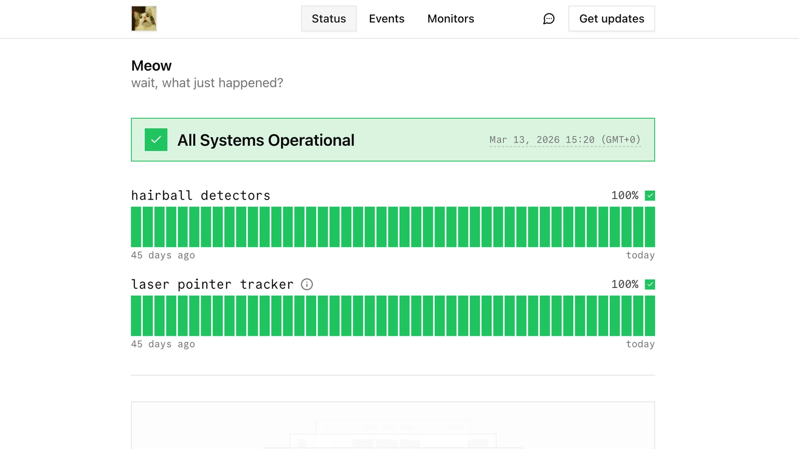 OpenStatus screenshot 1