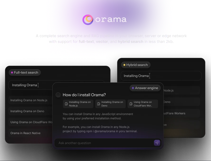 Orama screenshot 1