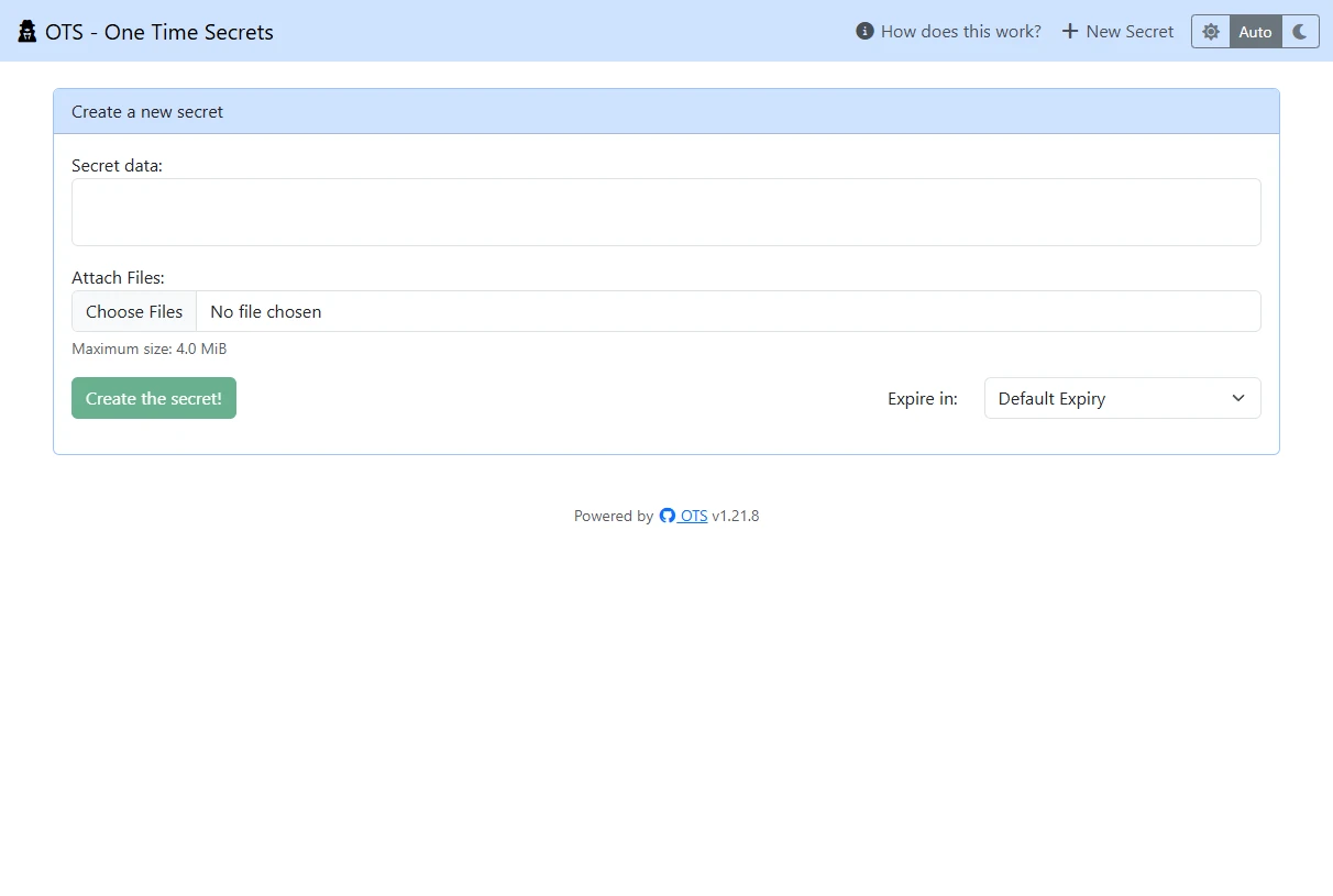 OTS screenshot 1