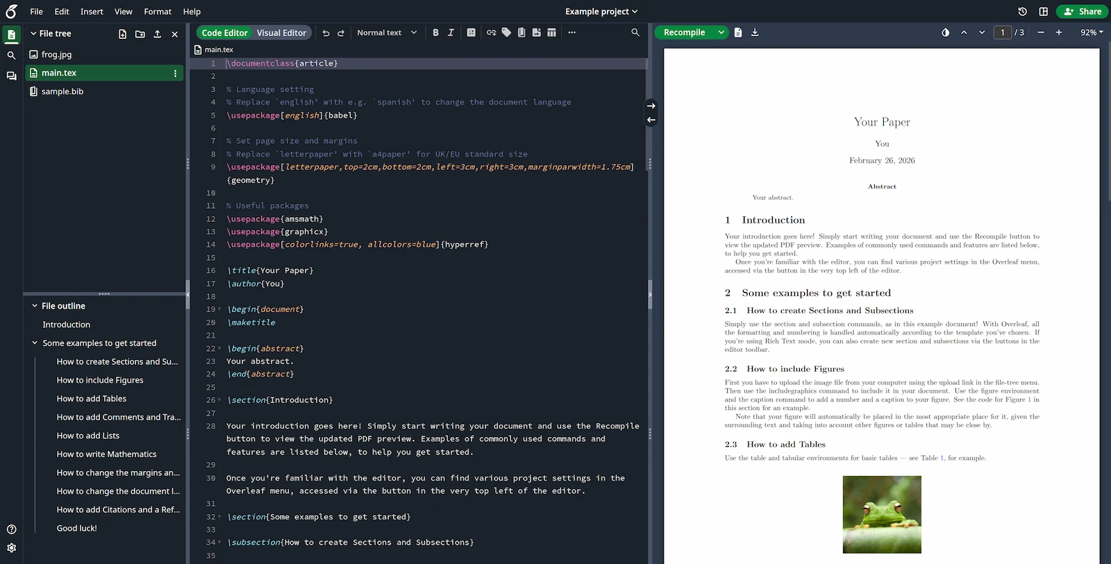 Overleaf screenshot 1