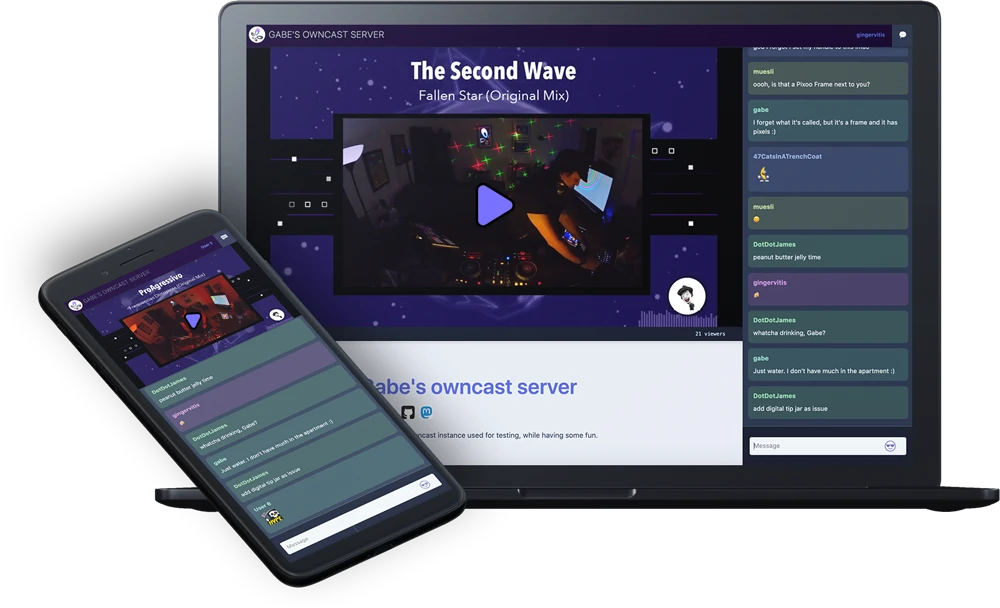 Owncast screenshot 1
