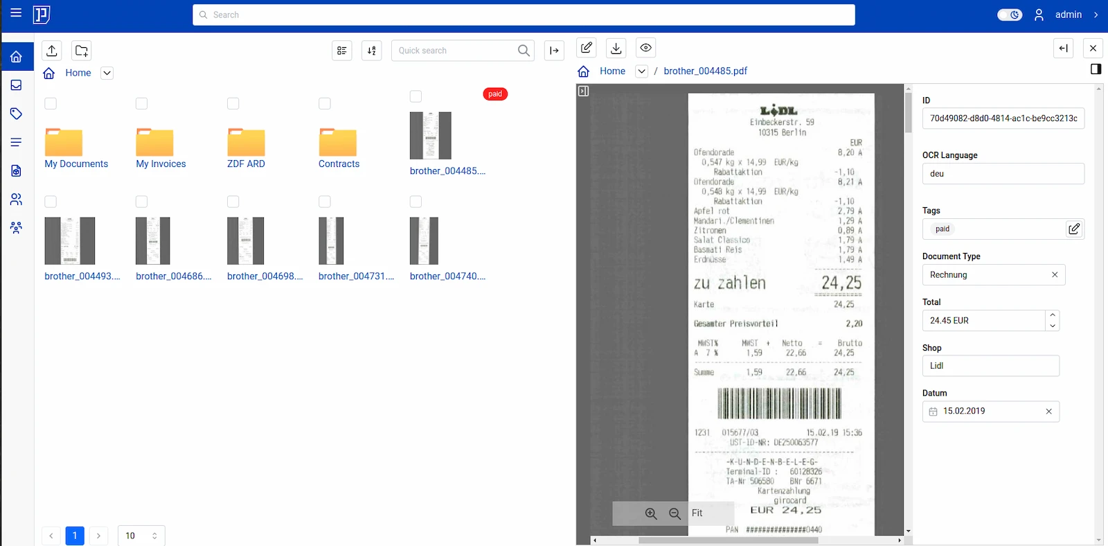 Papermerge screenshot 1