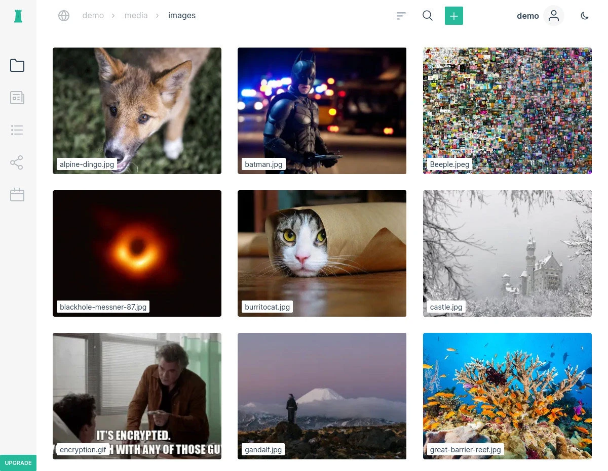 Peergos screenshot 1