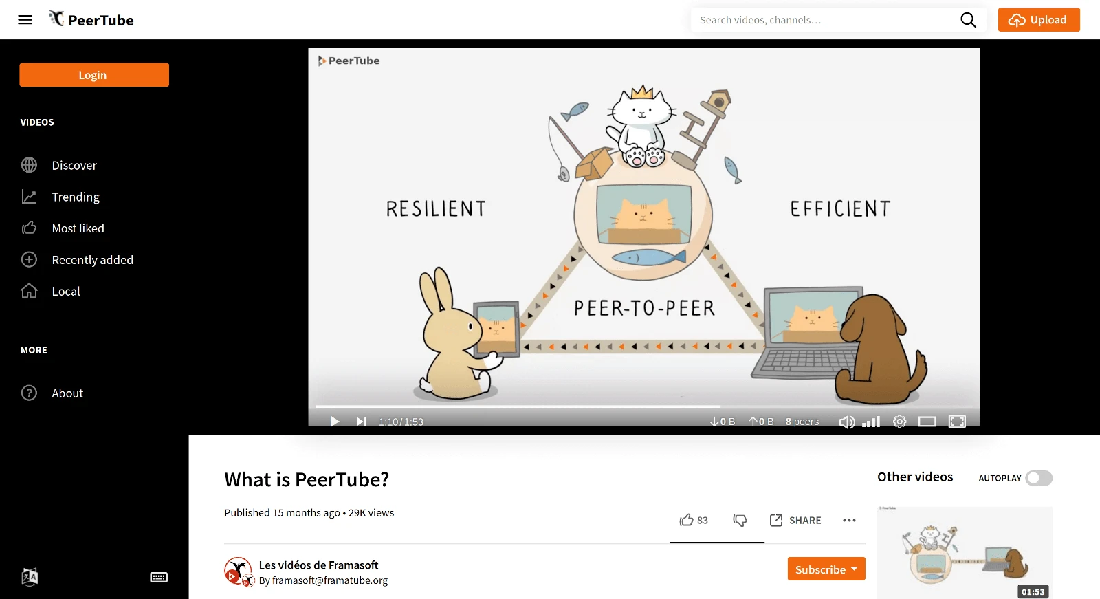 PeerTube screenshot 1
