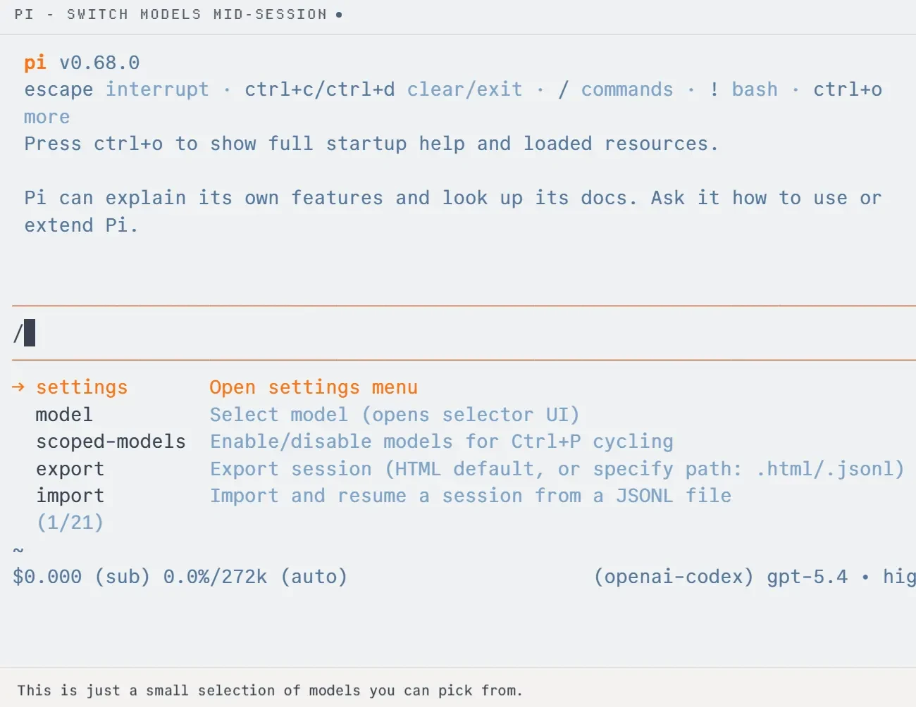 Pi screenshot 1