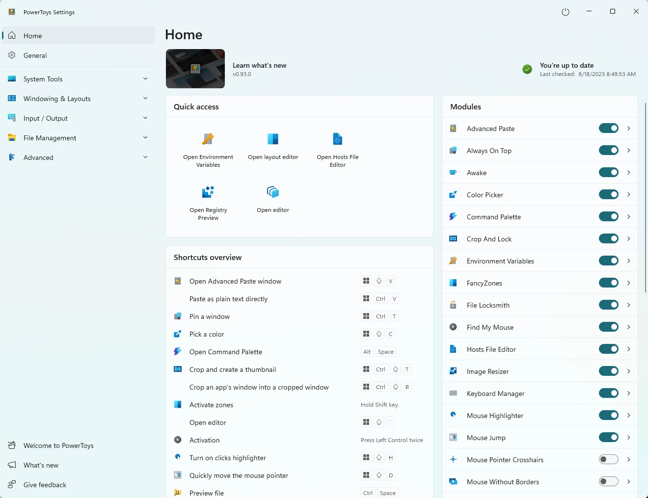 PowerToys screenshot 1