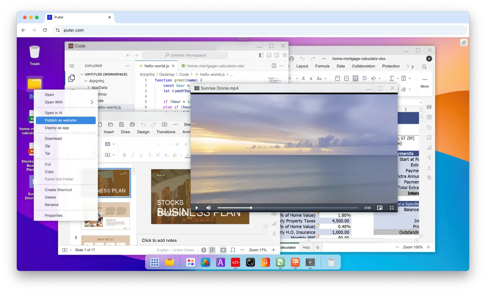 Puter screenshot 1