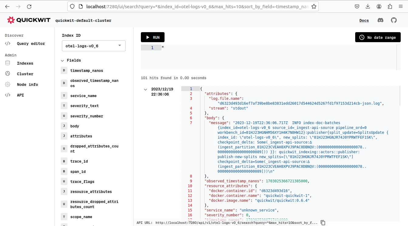 Quickwit screenshot 1