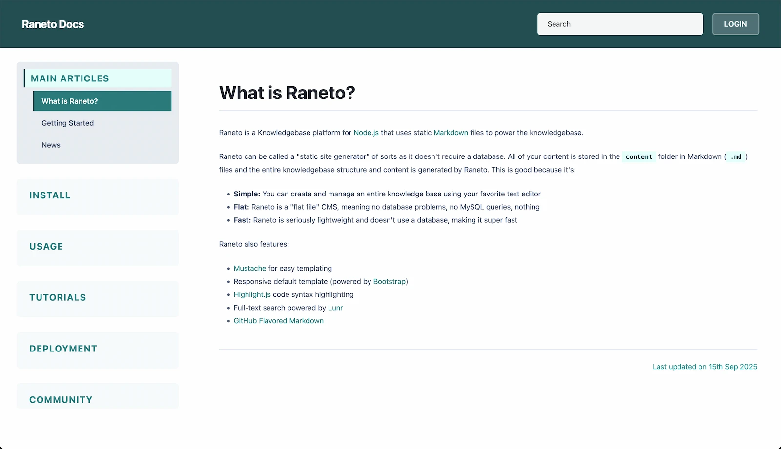 Raneto screenshot 1