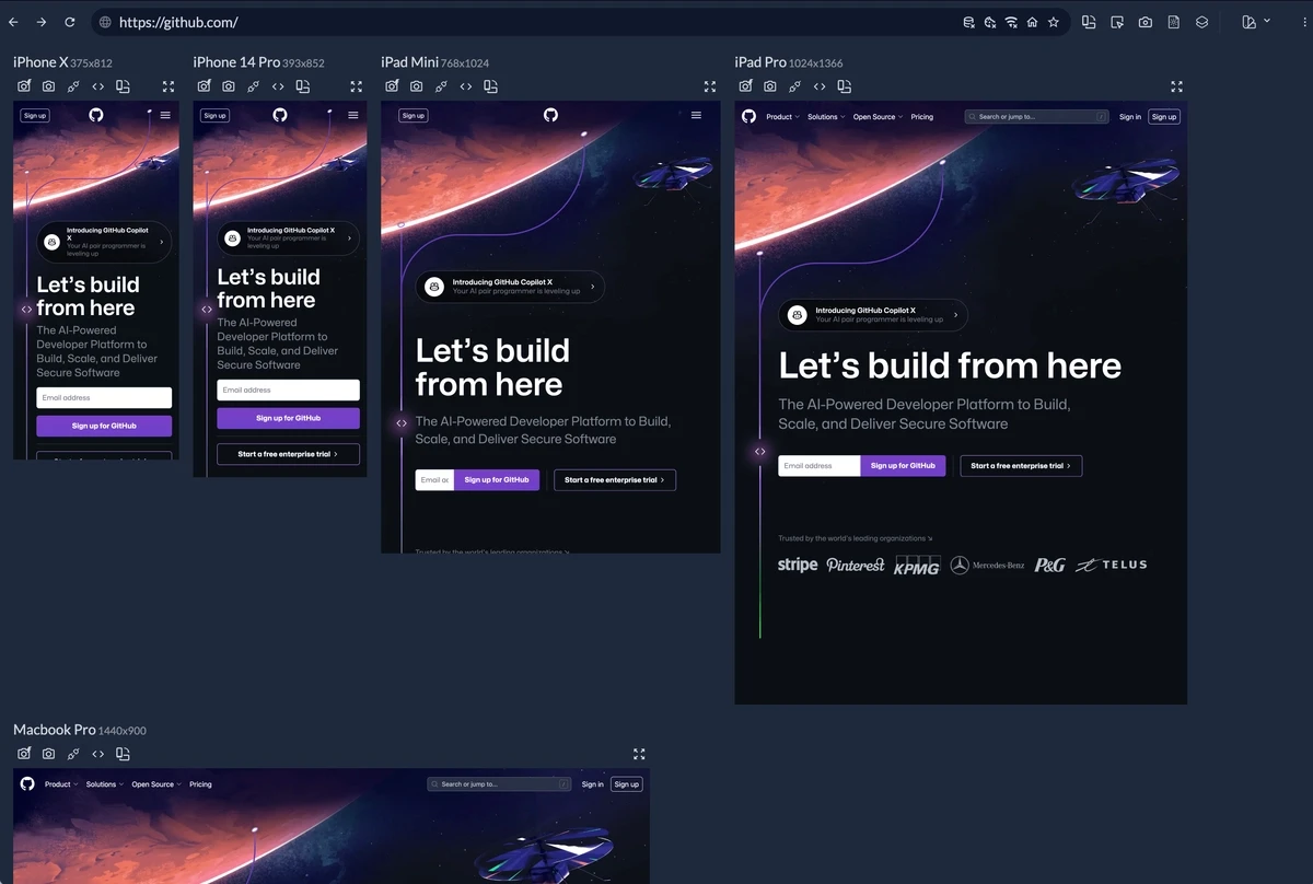 Responsively App screenshot 1