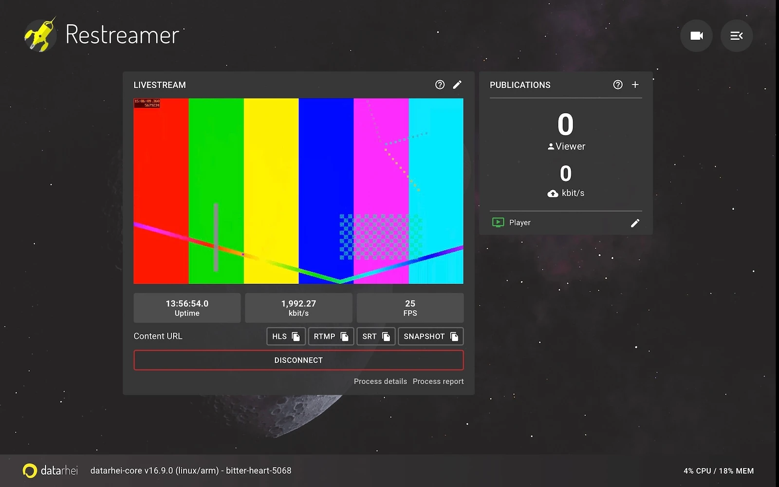 Restreamer screenshot 1
