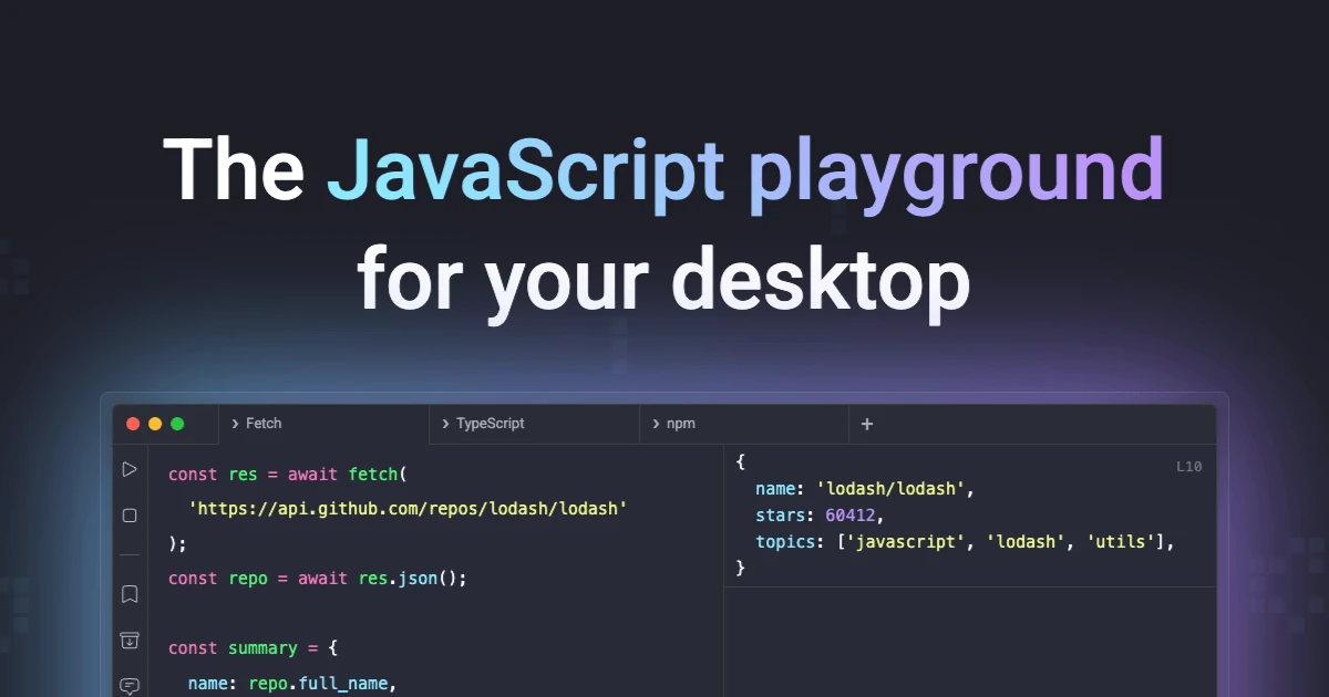 RunJS screenshot 1