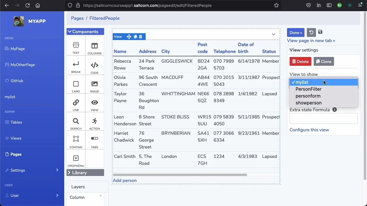 Saltcorn screenshot 1