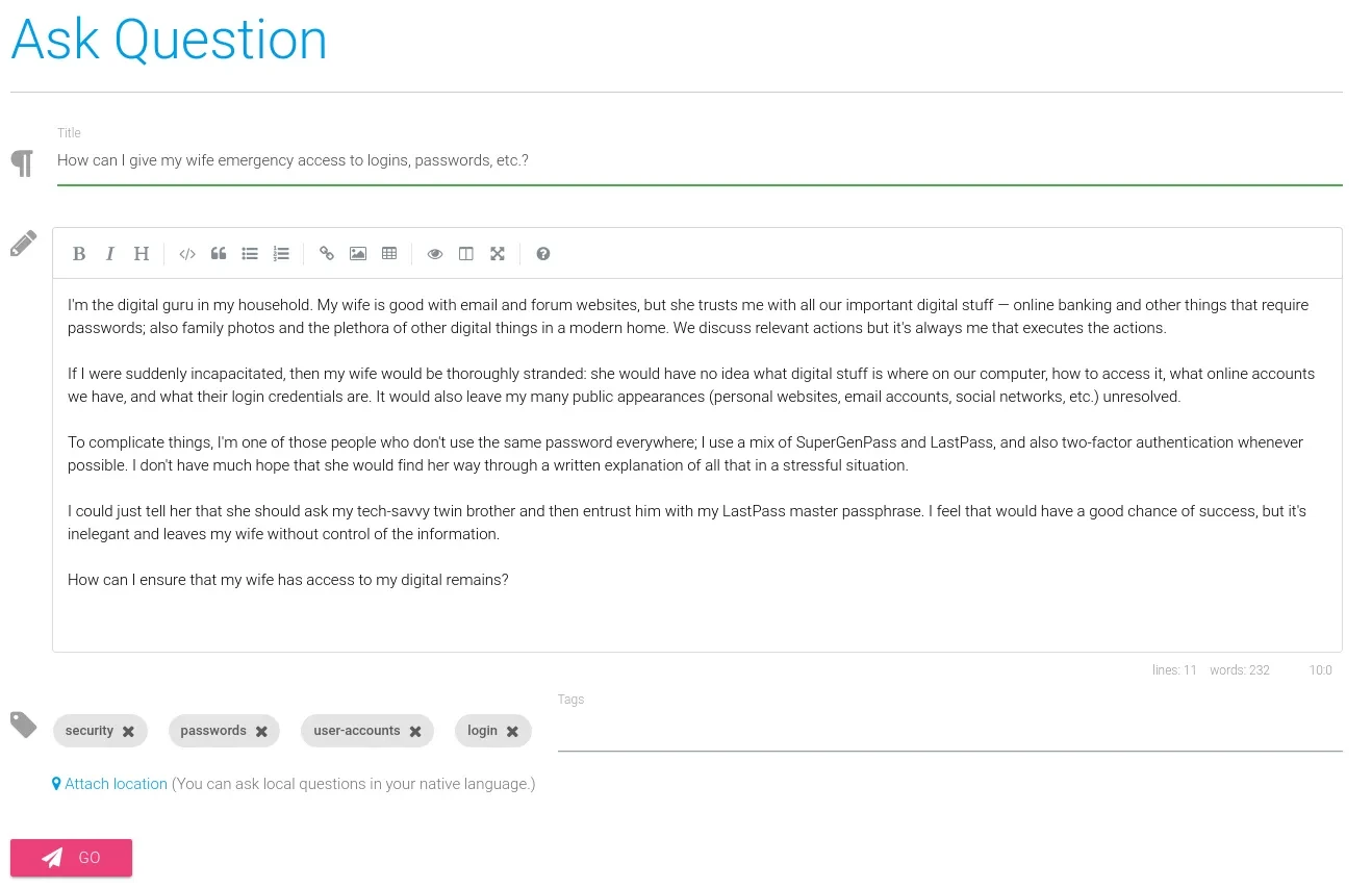 Scoold screenshot 1