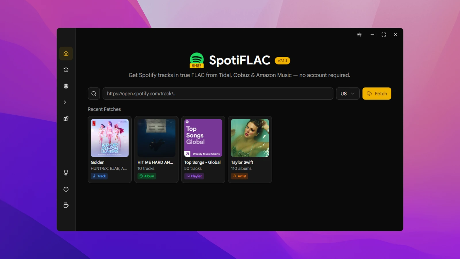 SpotiFLAC screenshot 1