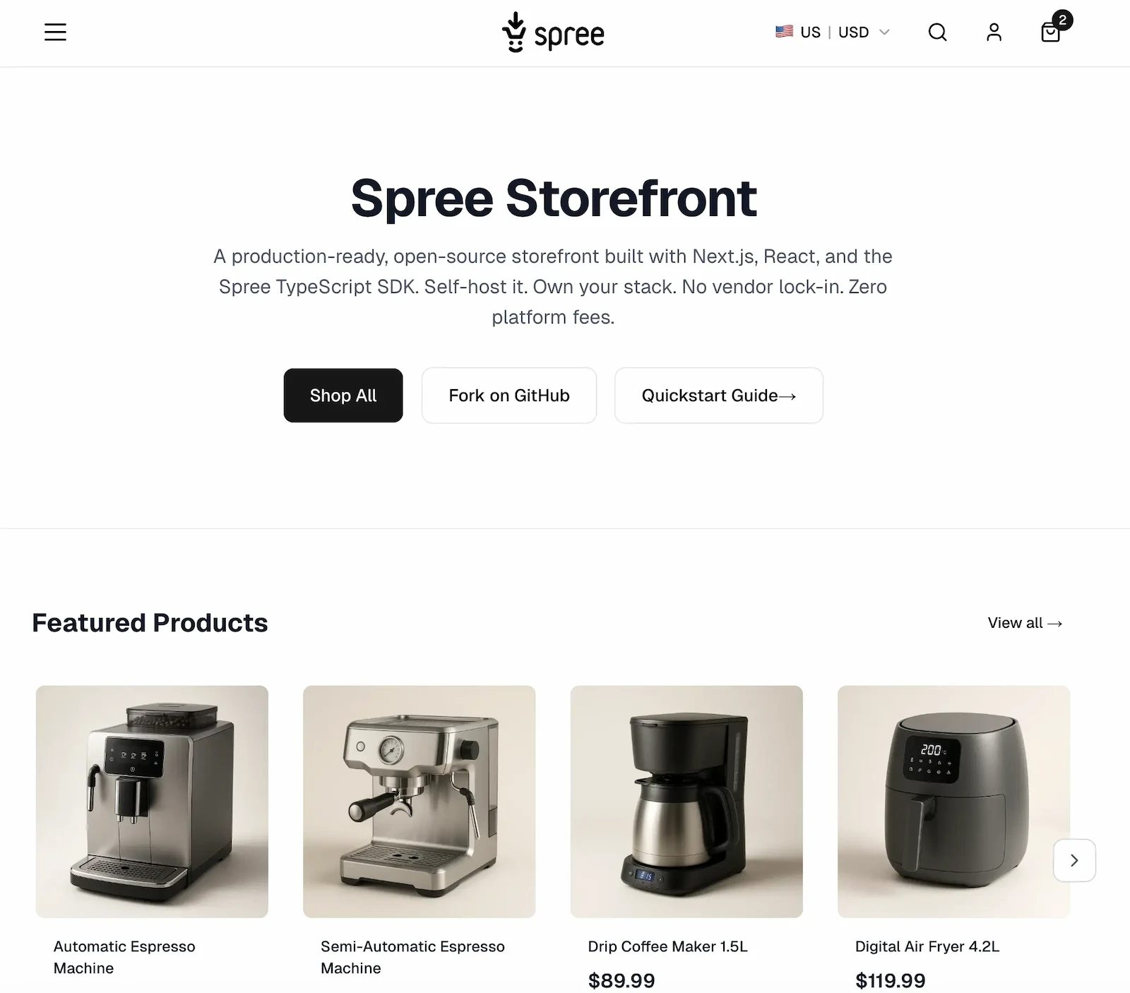 Spree Commerce screenshot 1