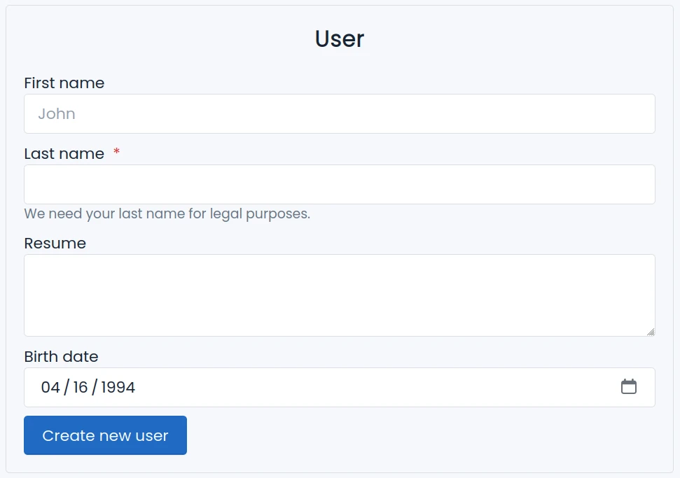 SQLPage screenshot 1