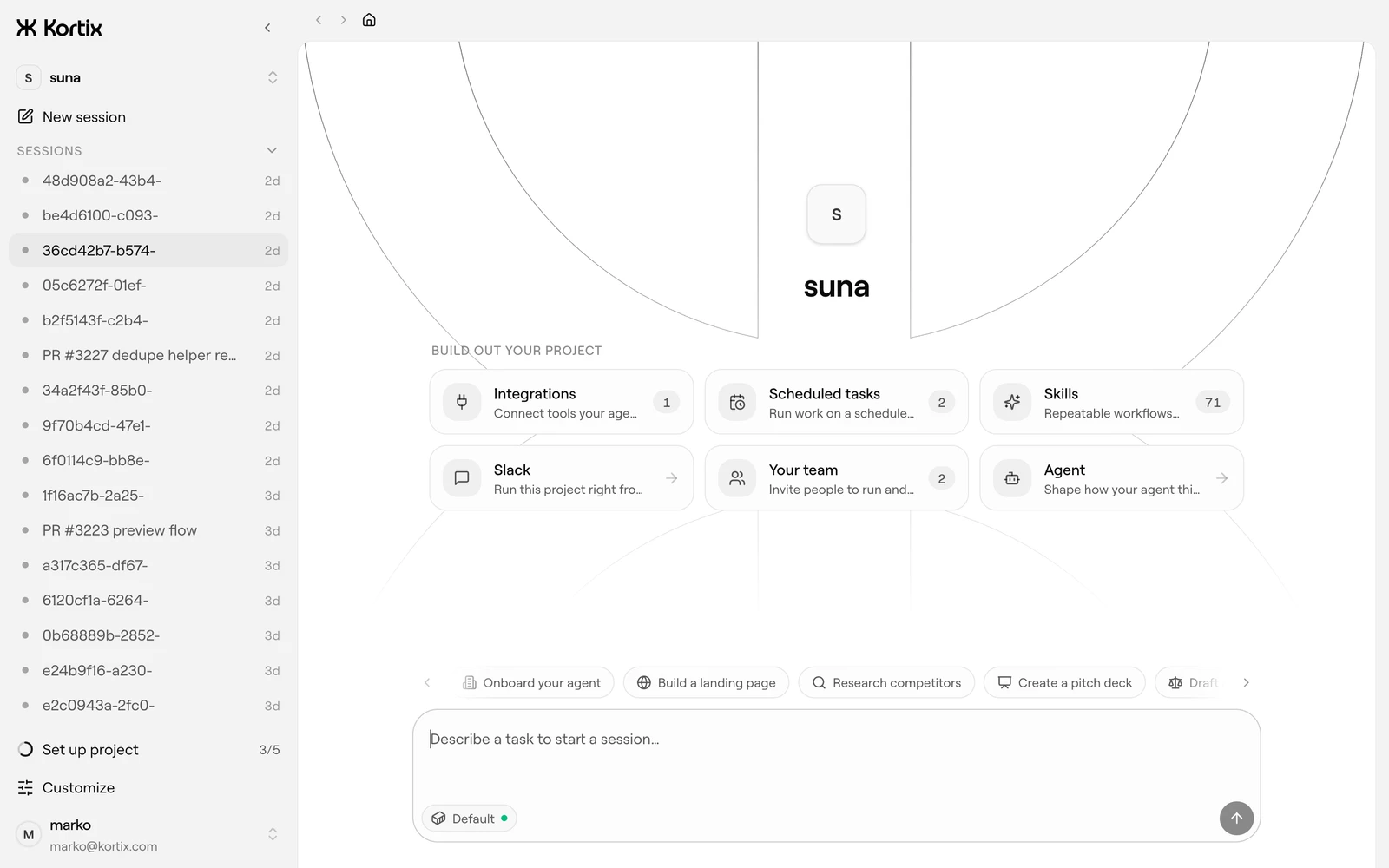 Suna screenshot 1