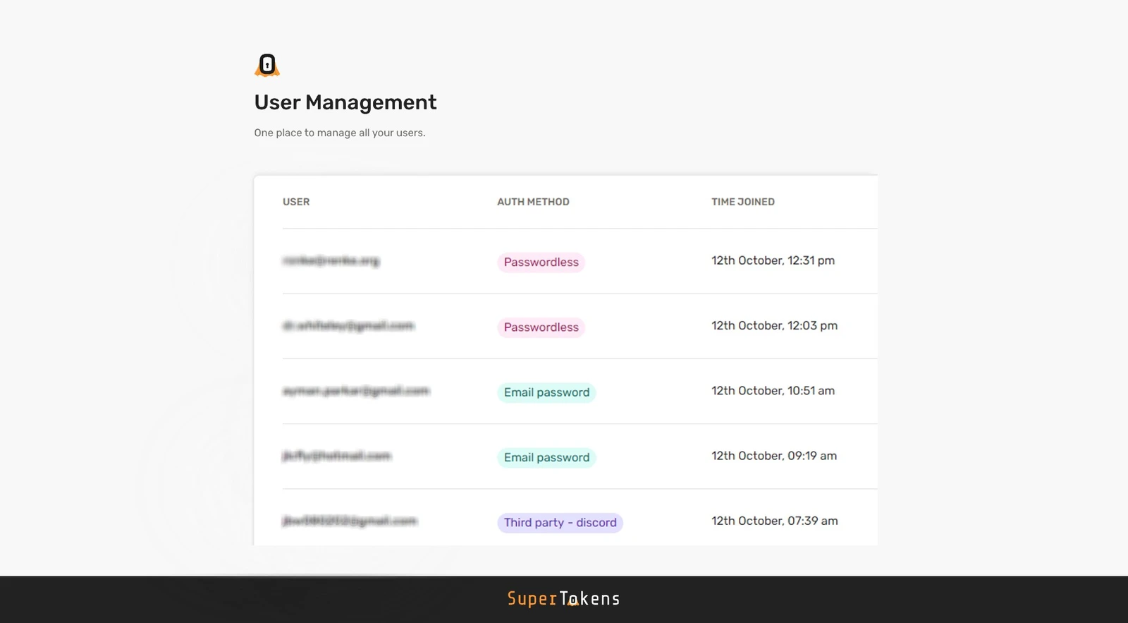 SuperTokens screenshot 1