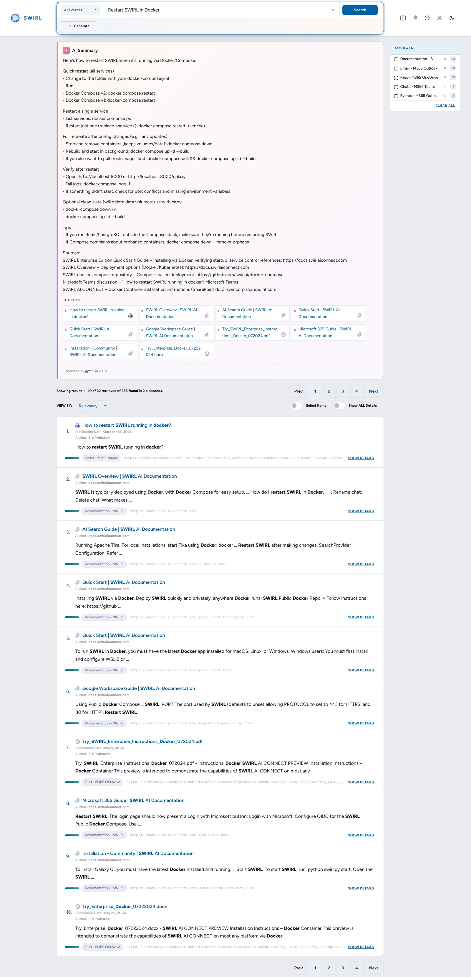 Swirl Search screenshot 1