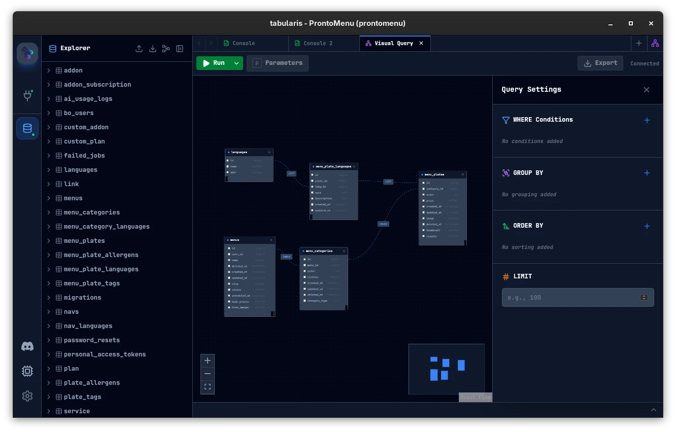 Tabularis screenshot 1