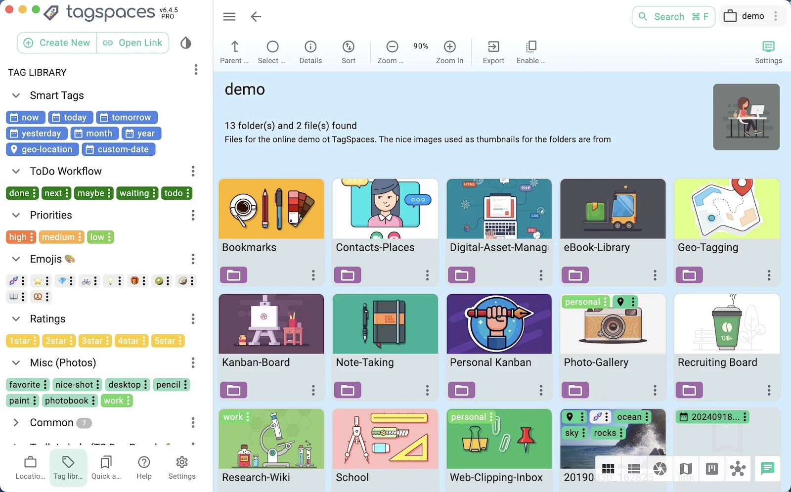 TagSpaces screenshot 1