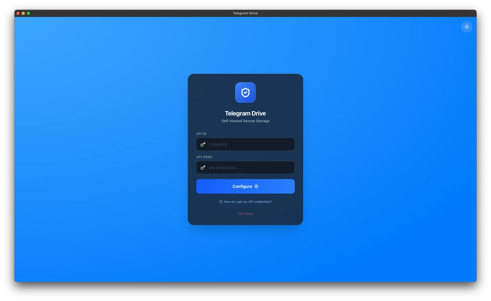 Telegram-Drive screenshot 1