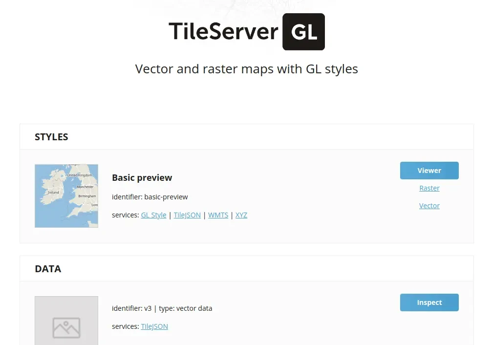 TileServer GL screenshot 1