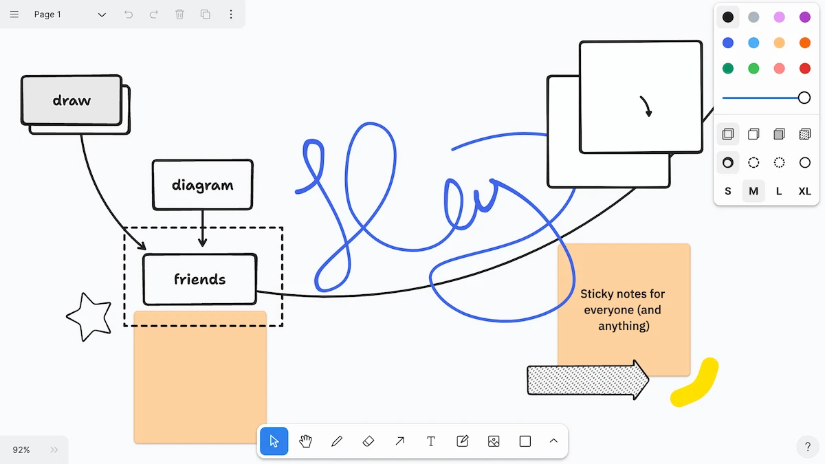 Tldraw screenshot 1