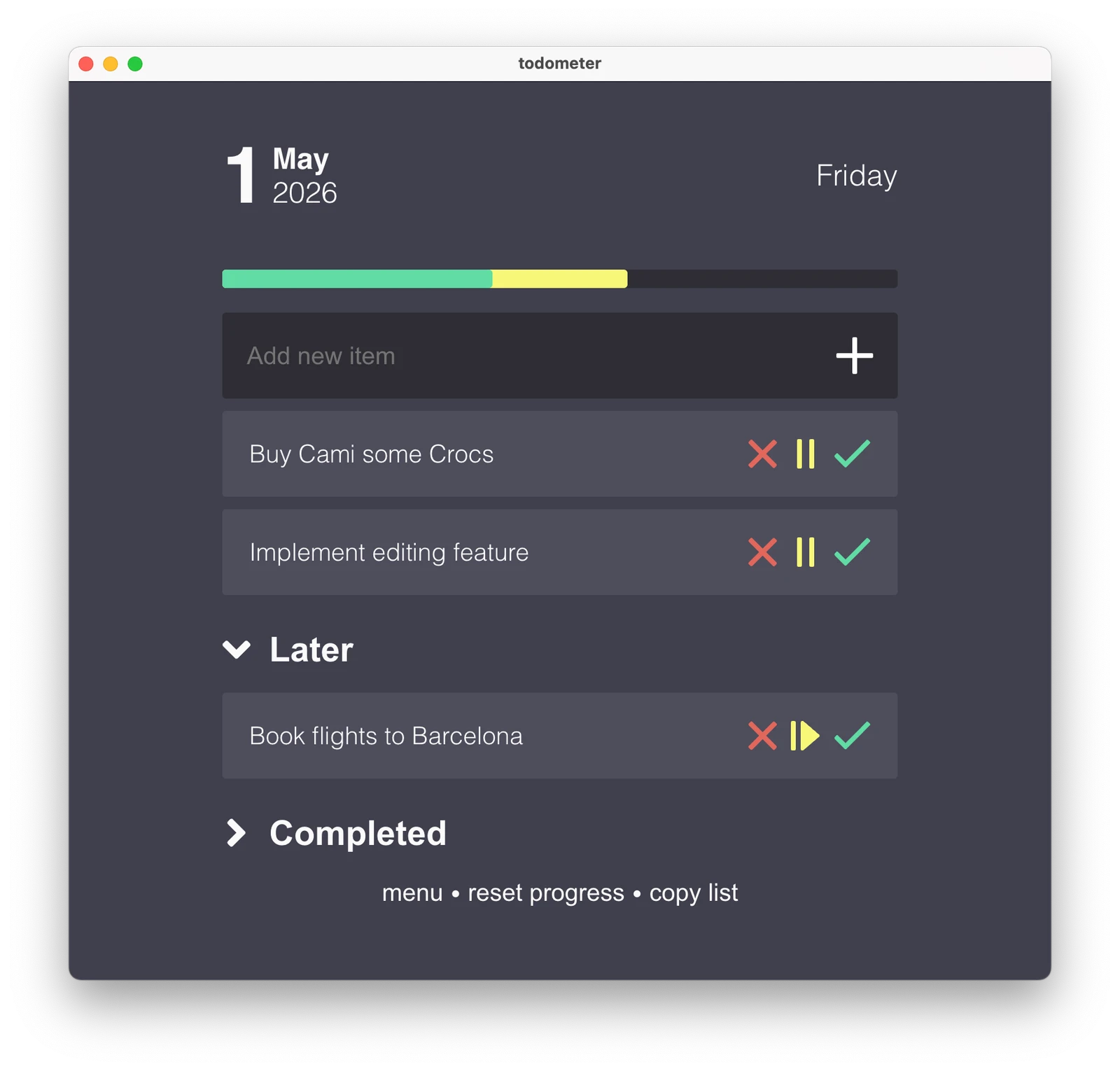todometer screenshot 1