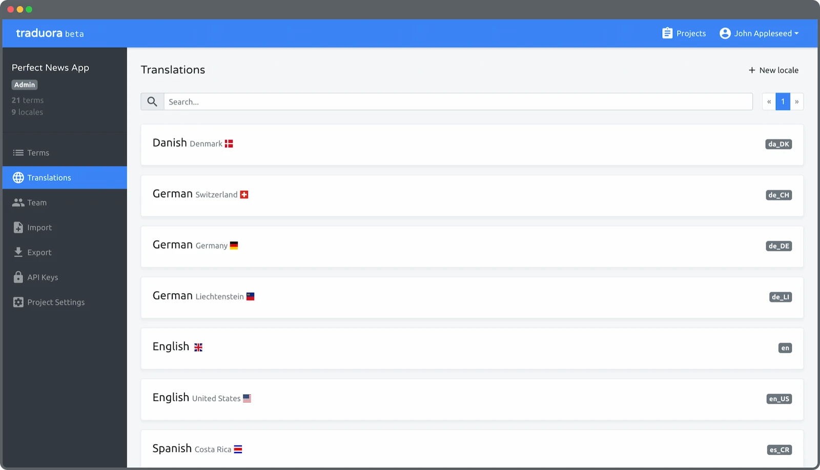 Traduora screenshot 1