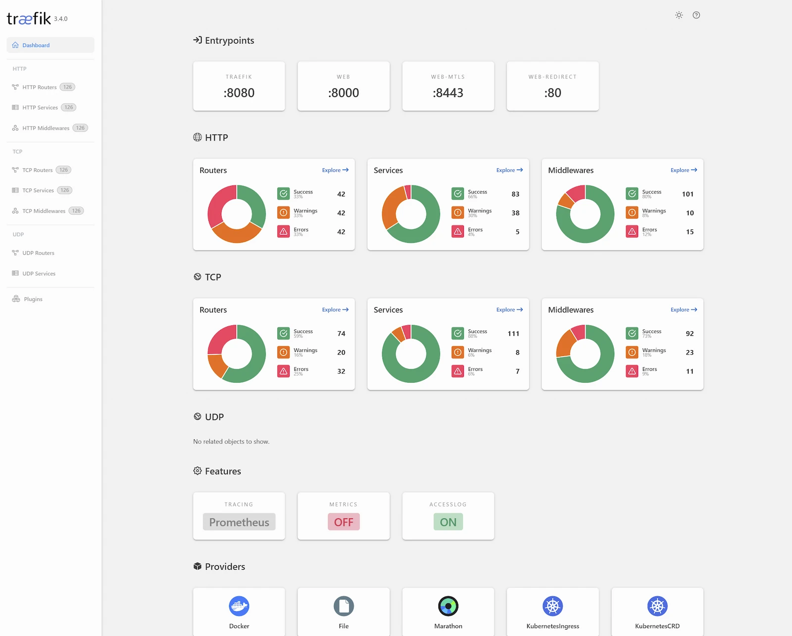 Traefik screenshot 1