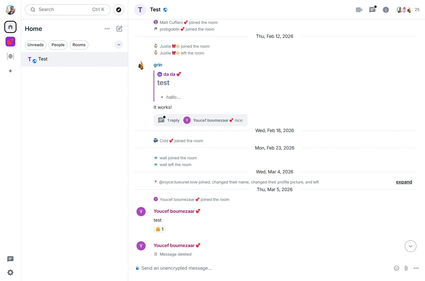 Tuwunel screenshot 1
