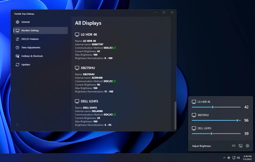 Twinkle Tray screenshot 1